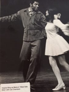 (1969) Lee Clark Champion and Virginia Wing in Inner City Cultural Center's production of WEST SIDE STORY.